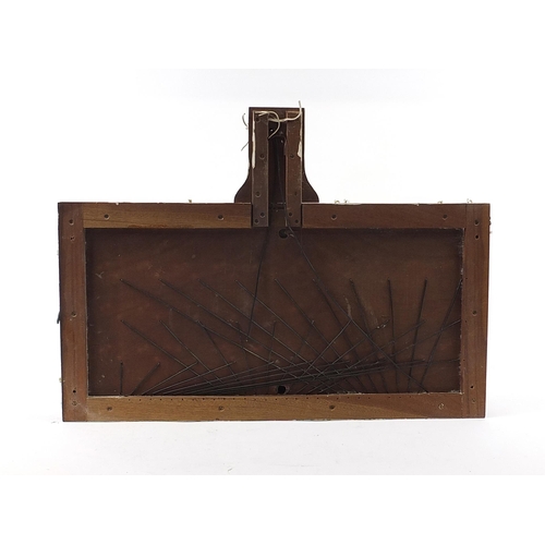 1541 - Two butler's and servants bell pull indicator boxes, the largest 86cm x 52cm