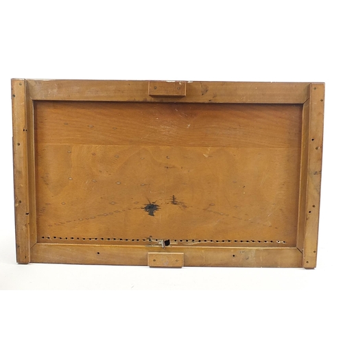 1541 - Two butler's and servants bell pull indicator boxes, the largest 86cm x 52cm