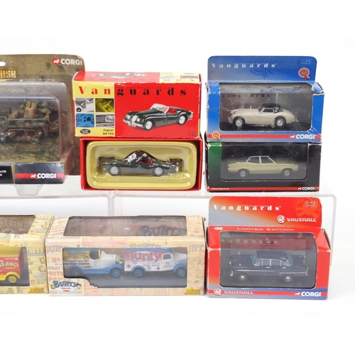 1184 - Diecast vehicles in boxes including Lledo Beano, Corgi Skirmish and Vanguards