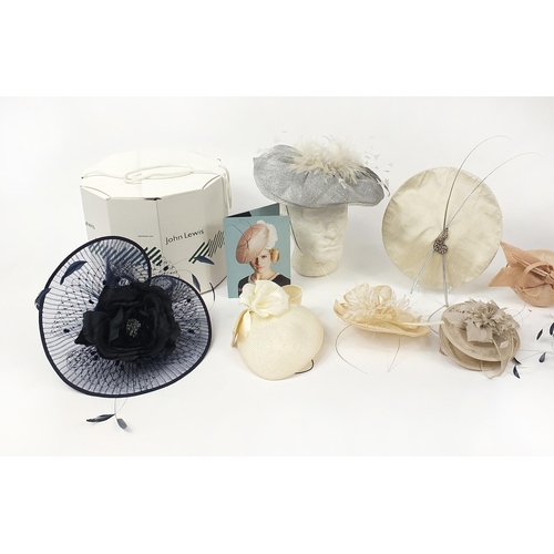 1485 - Ten fascinators including Bundle Maclaren, Whiteley and Galleria Conti