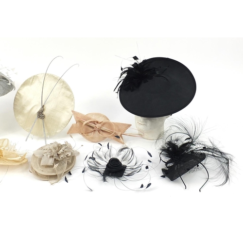 1485 - Ten fascinators including Bundle Maclaren, Whiteley and Galleria Conti