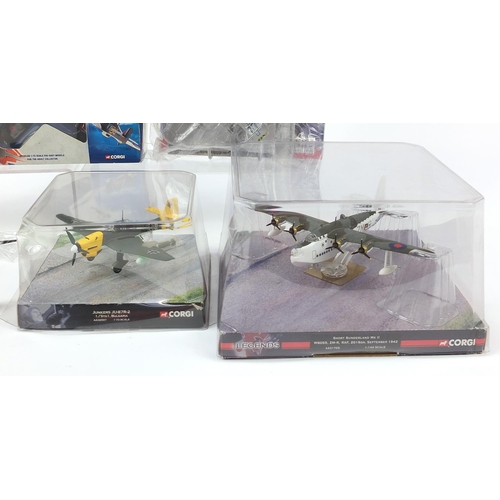 747 - Corgi Aviation Archive diecast aeroplanes including Junkers JU-87R-2