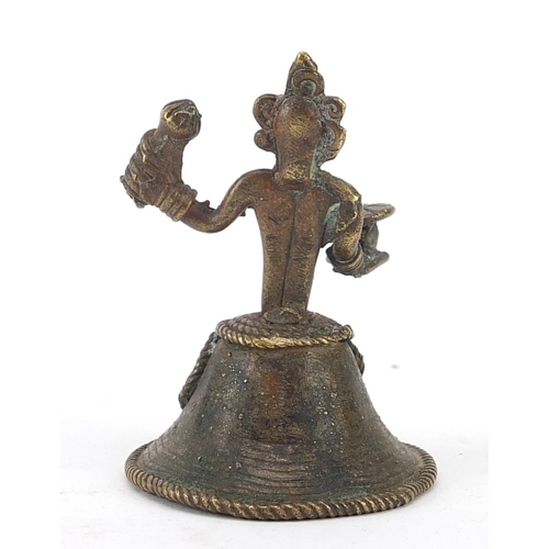 1211 - African Benin style bronze figure, 7cm high