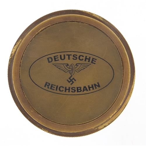 600 - German military interest compass, 6cm in diameter