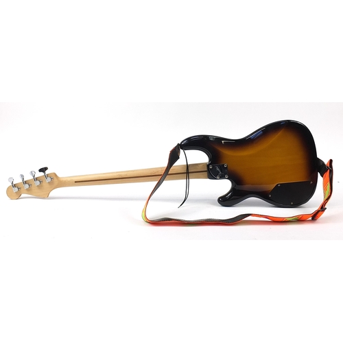 712 - Fender Precision Bass electric guitar, serial number A001381, with protective carry case