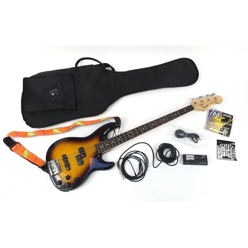 712 - Fender Precision Bass electric guitar, serial number A001381, with protective carry case