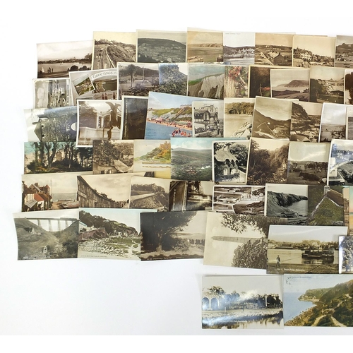 546 - West Country postcards, some photographic including Harbours, light houses and coastal views