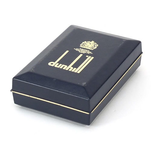 440 - Dunhill gold plated pocket lighter with case, 6.5cm high