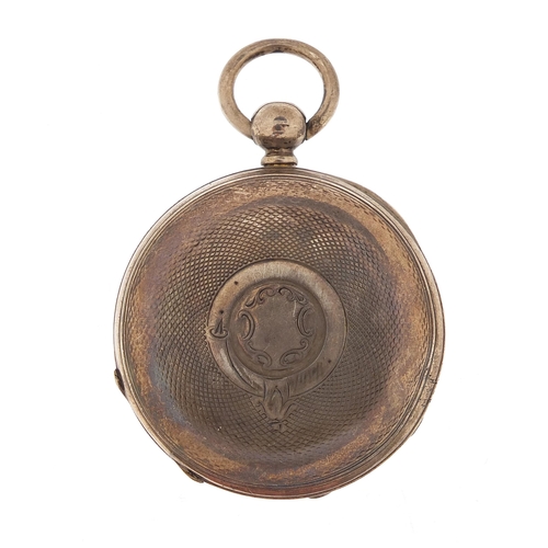 1040 - Waltham, gentlemen's silver open face pocket watch with enamelled dial, the movement numbered 959232... 