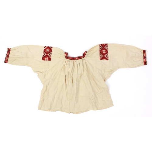 455 - Greek textiles to include a blouse