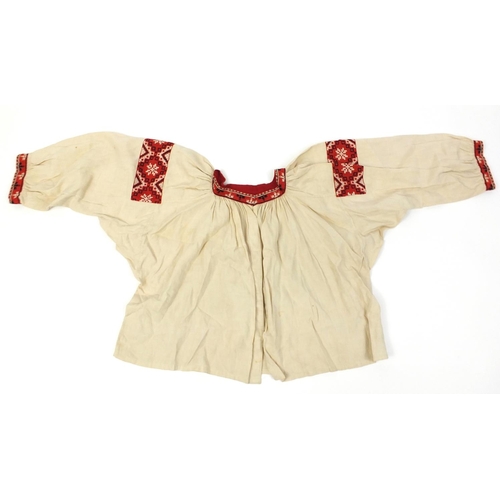 455 - Greek textiles to include a blouse