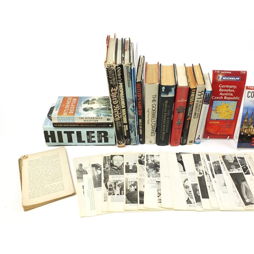 1408 - Military interest hardback books including The Goebbels Diaries and The German Wars