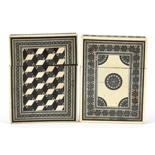 274 - Two Anglo Indian Vizagapatam card cases, each approximately 10.5cm high