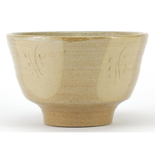 84 - Ray Finch studio pottery tea bowl, impressed personal mark to the base, 12cm in diameter