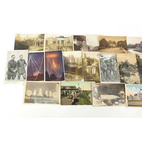 550 - Early 20th century and later military interest postcards, some photographic including Going Abroad, ... 