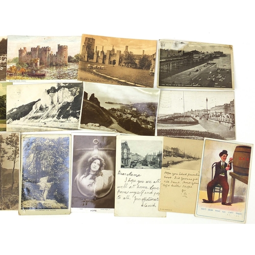 549 - Topographical postcards, some photographic including West Bay Bridport and Hastings