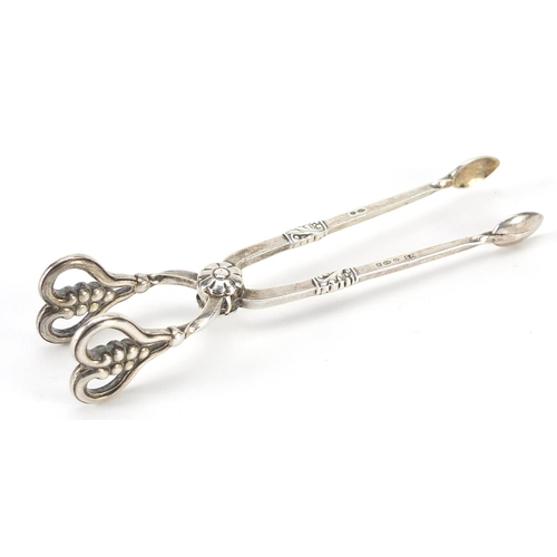 269 - Georg Jensen, pair of Danish silver sugar tongs, 10cm in length, 24.2g