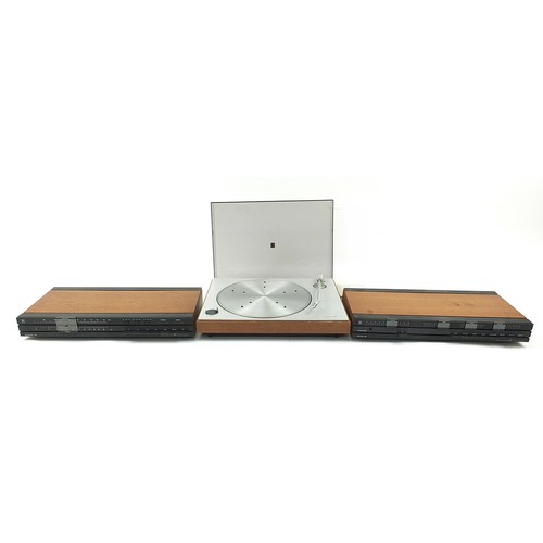 1545 - Bang & Olufsen HiFi equipment comprising Beogram 1203 turntable, Beomaster 1700 amplifier and Beomas... 
