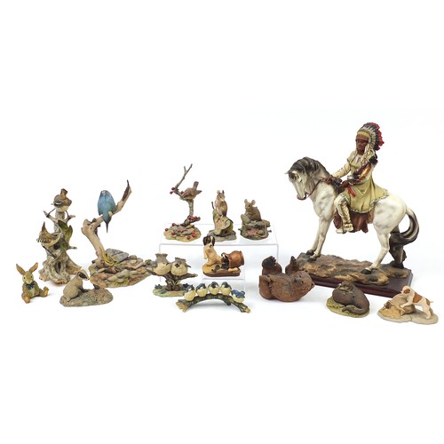 1723 - Decorative model animals including Border Fine Arts and Aynsley, the largest 42cm high