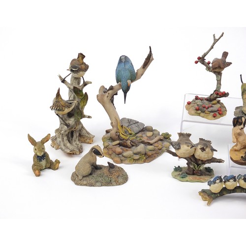 1723 - Decorative model animals including Border Fine Arts and Aynsley, the largest 42cm high