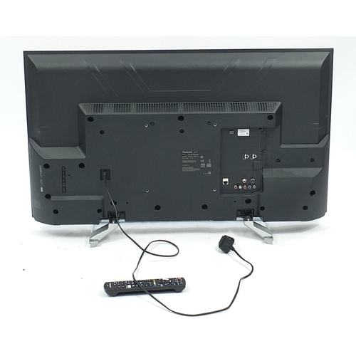 1702 - Panasonic 40 inch LED TV with remote, model TX-40FS503B