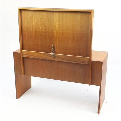 643 - John & Sylvia Reid for Stag Furniture, vintage teak dressing table with four drawers, 127cm H x 118c... 