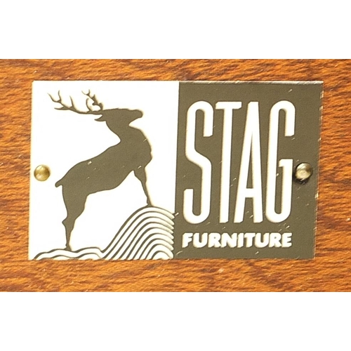 643 - John & Sylvia Reid for Stag Furniture, vintage teak dressing table with four drawers, 127cm H x 118c... 