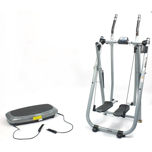 689 - Gazell cross trainer and a Vibrapower slimming plate