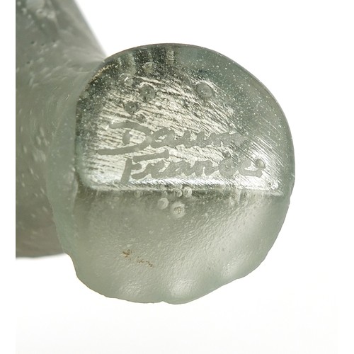 223A - Daum, French Crystal Pate de Verre Elephant with box, 23cm in length