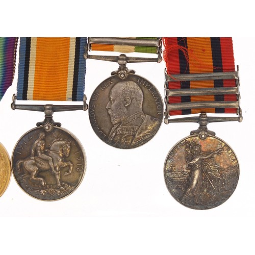 570 - British military Victorian and later five medal group incuding The Queen's medal with Transvaal, Ora... 