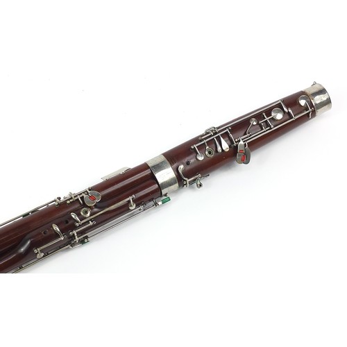 696 - Vintage Adler Sonora bassoon housed in a fitted case