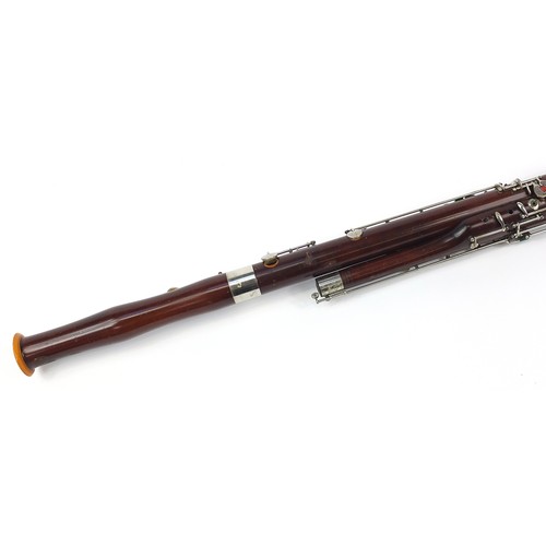 696 - Vintage Adler Sonora bassoon housed in a fitted case