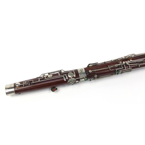 696 - Vintage Adler Sonora bassoon housed in a fitted case