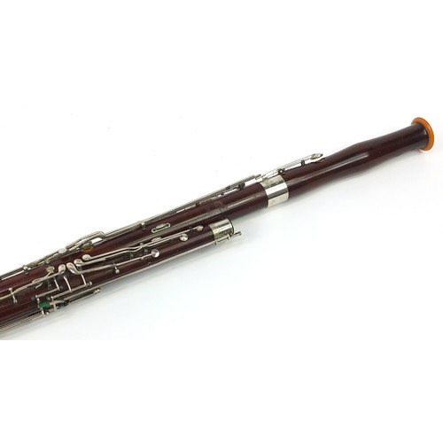 696 - Vintage Adler Sonora bassoon housed in a fitted case