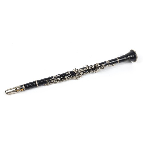 703 - Bundy four piece clarinet by The Selmer Company USA, housed in a fitted case