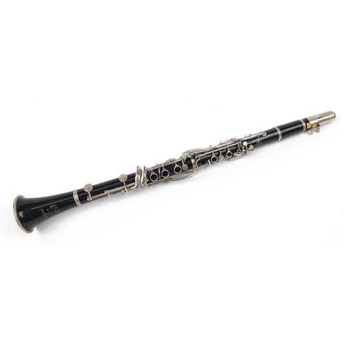 703 - Bundy four piece clarinet by The Selmer Company USA, housed in a fitted case