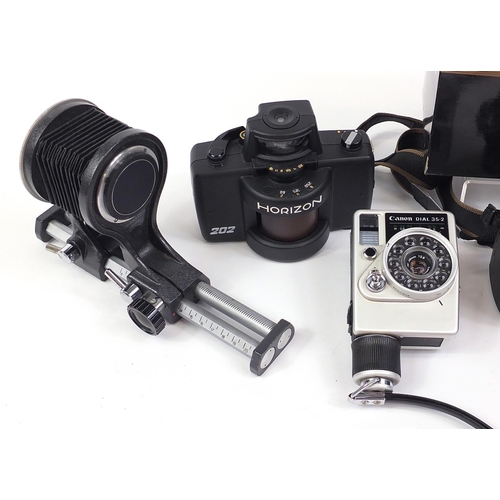 1550 - Cameras and accessories including Horizon 202 Panoramic camera and Nikon Coolscan V ED