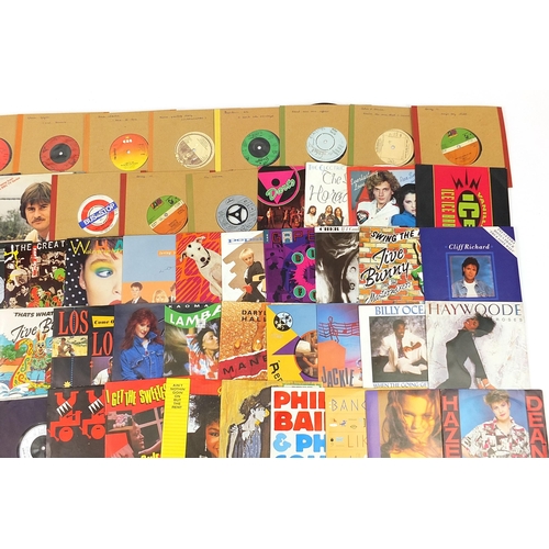 496 - Collection of 45rpm records including Roxanne, The Electric Light Orchestra, Depeche Mode and Cultur... 