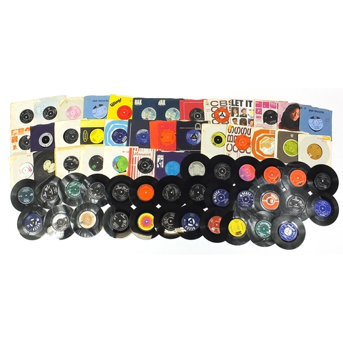 489 - Collection of 45rpm records including Jimmy James & the Vagabonds, The Moody Blues and Whitney Houst... 