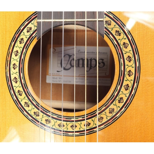 1795 - Camps M-6, cedarwood and rosewood acoustic guitar with protective carry case, serial number 2010739