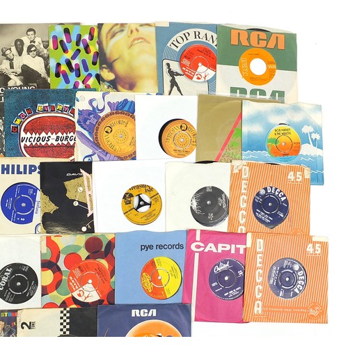 491 - 45rpm records including Kate Bush, The Beatles, Gangsters, Sex Pistols, U2, Prince Buster, The Jam a... 