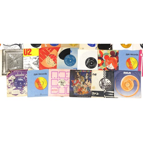 491 - 45rpm records including Kate Bush, The Beatles, Gangsters, Sex Pistols, U2, Prince Buster, The Jam a... 