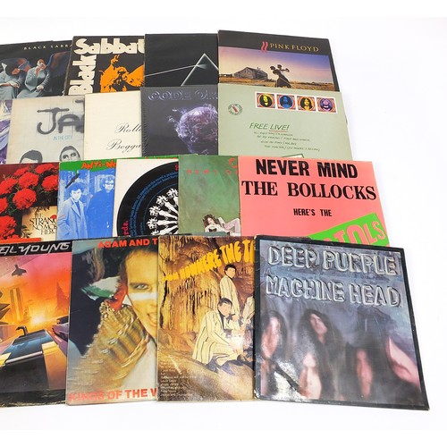483 - Vinyl LP records including Fleetwood Mac, Pink Floyd, The Clash, Rolling Stones, Black Sabbath, Sex ... 