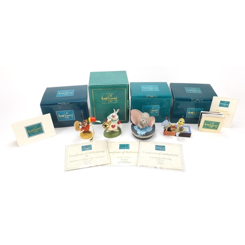 373 - Four Walt Disney Classics Collection figures with boxes and certificates comprising Dumbo, White Rab... 