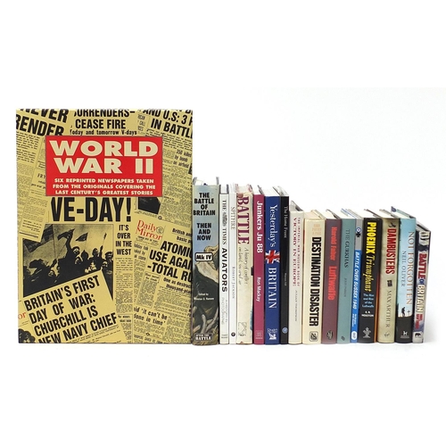 283 - Military interest hardback books including World War II, The Battle of Britain, Battle Over Sussex 1... 