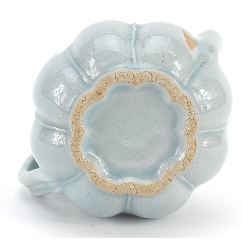 383 - Chinese celadon glazed water dropper, 7.5cm in length