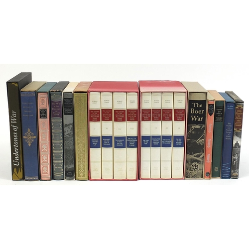 1817 - Folio Society hardback books with slip cases including The History of the Decline and Fall of the Ro... 