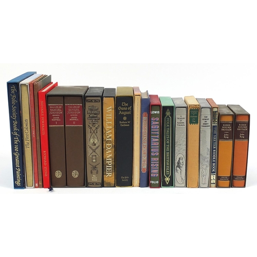 1818 - Folio Society hardback books including The Life of Samuel Johnson by James Boswell box set, The Trea... 