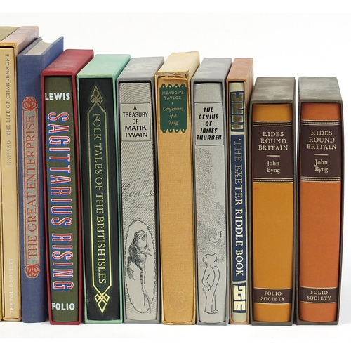 1818 - Folio Society hardback books including The Life of Samuel Johnson by James Boswell box set, The Trea... 