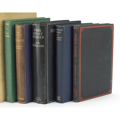 1802 - Seven hardback books including Minding the Store by Stanley Marcus, signed by the author in ink, Unp... 